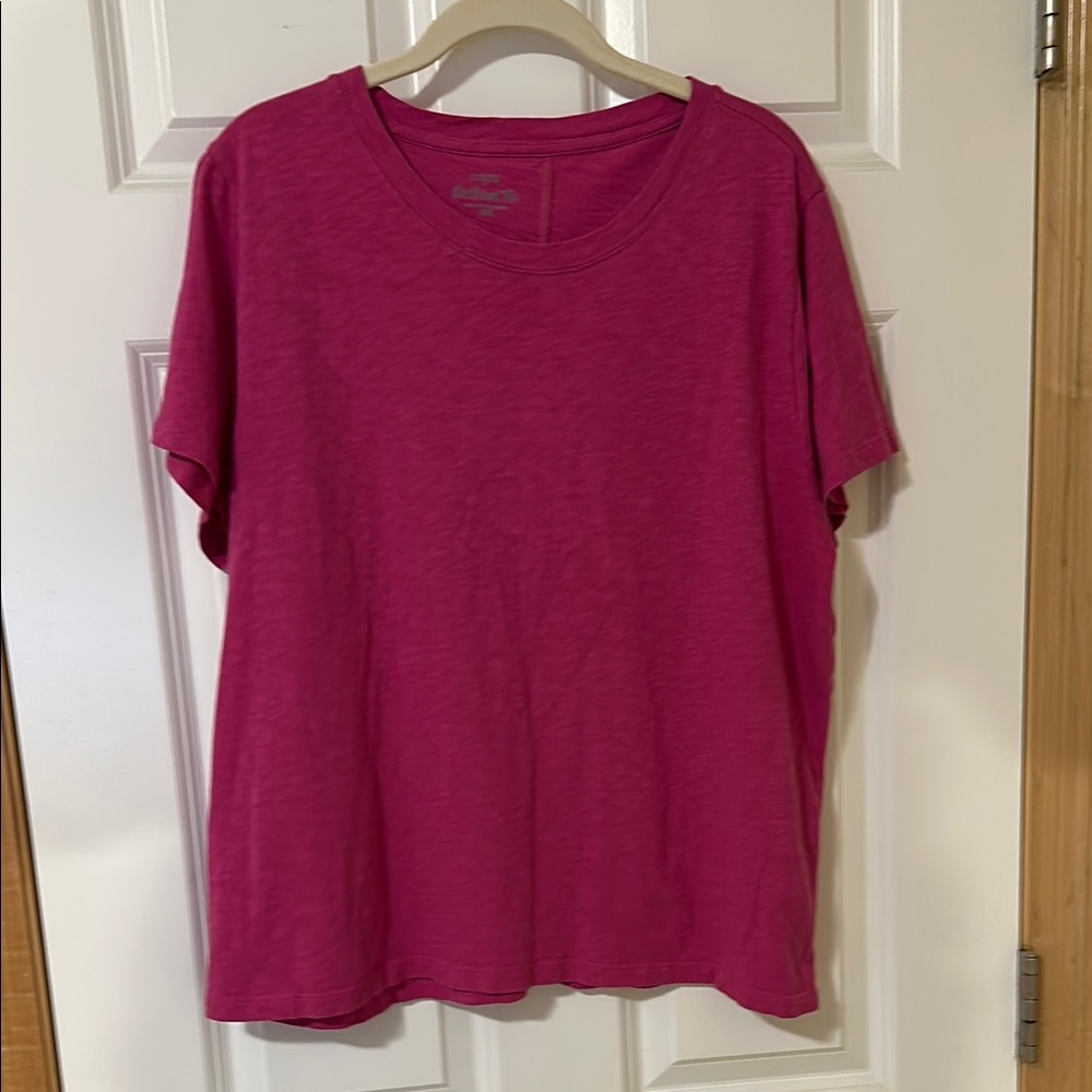 J. Crew Pink Girlfriend Short Sleeve T-Shirt